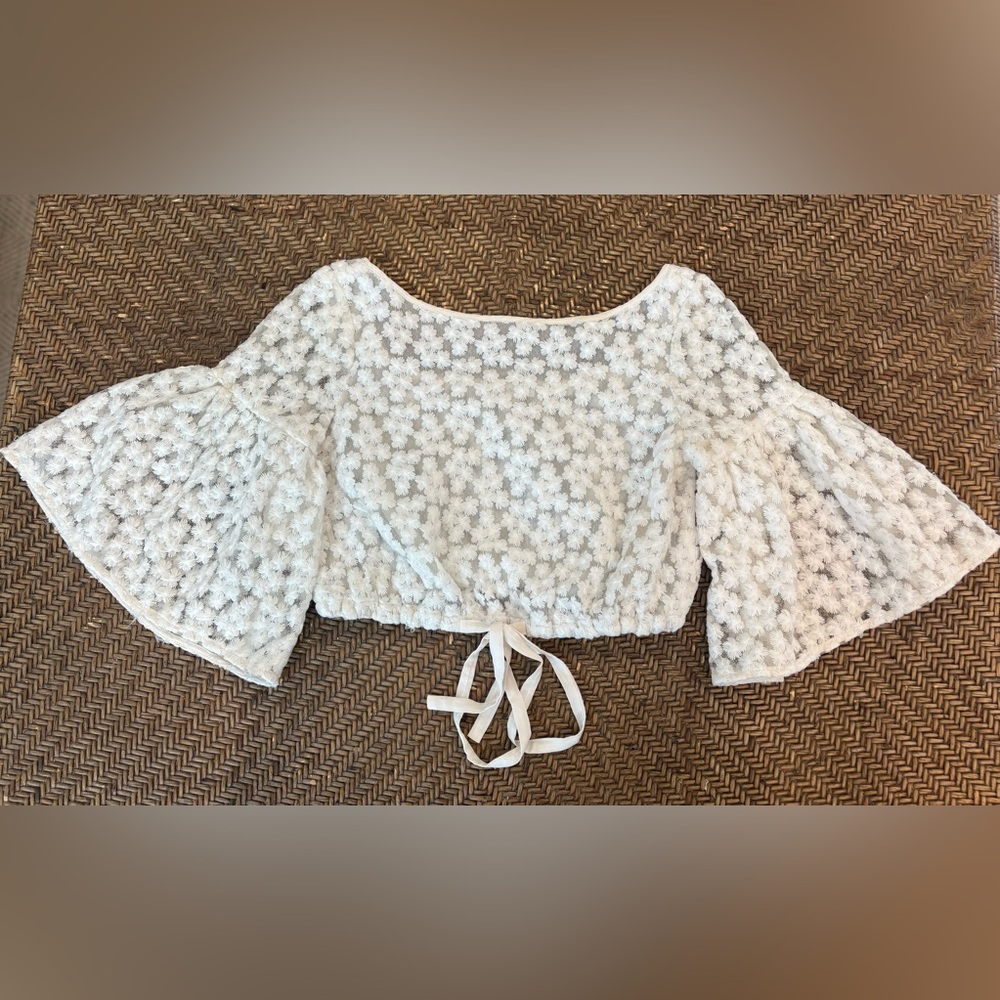 Milly Cropped Top with Bell sleeves